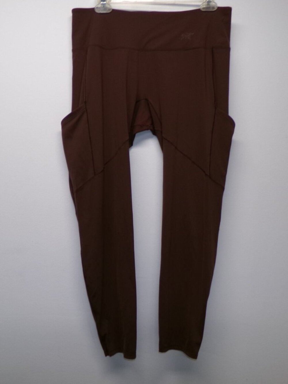 Arcteryx Oriel Leggings Women’s Large Burgundy Pockets Nylon Stretch